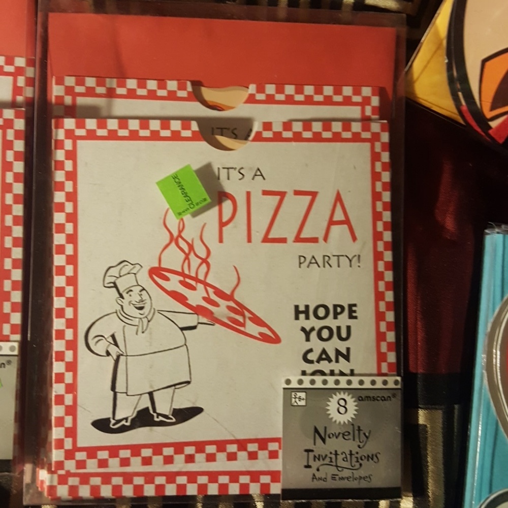 Pizza Party Invitations